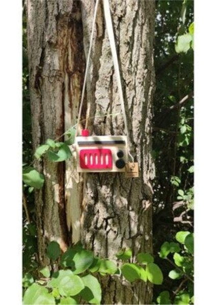 Ahşap Retro Radyo ve Çocuk Oyuncağı, Kız-Erkek Nostaljik Kırmızı Tasarım fiyatları