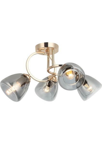 Mastar 4'lü Altın Plafonyer 4XE27