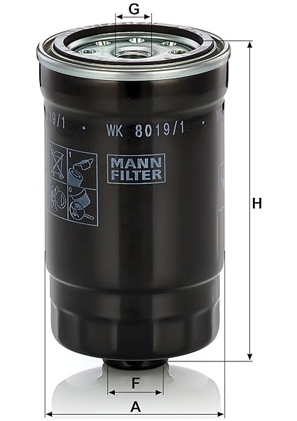 Yakıt Filtresi Wk 8019/1 (Hyundai) modelleri