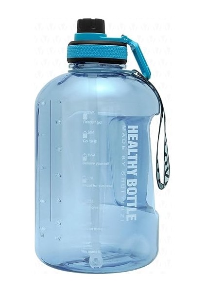 Winta Bpa Içermez Motivasyonel Su Matarası 2.5 Lt Mavi Su Matarası, Su Şişesi, Suluk (Çantasız) fiyatları