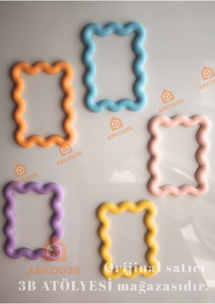 5'li Set Renkli Magnet Çerçeve Instax Fotoğraf Çerçevesi