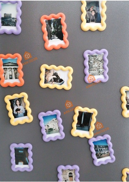 5'li Set Renkli Magnet Çerçeve Instax Fotoğraf Çerçevesi modelleri