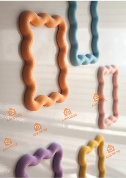 5'li Set Renkli Magnet Çerçeve Instax Fotoğraf Çerçevesi