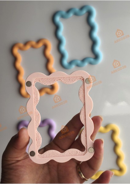 5'li Set Renkli Magnet Çerçeve Instax Fotoğraf Çerçevesi