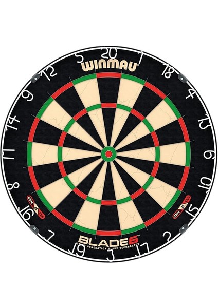Darts Blade 6 Professional Bristle Dartboard With Official Tournament Specifications | Endorsed By The Pdc