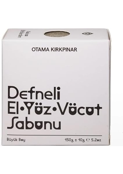 Kırkpınar Doğal Defneli El Yüz Vücut Sabunu 150 gr