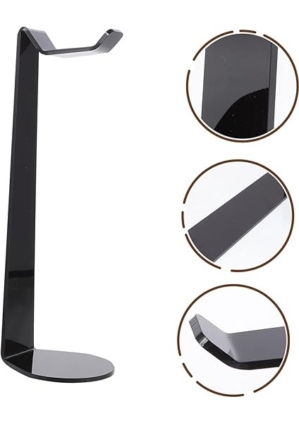 Oyuncu Kulaklık Standı Kulaklık Tutucu Akrilik Siyah Bilgisayar Kulaklık Rafı fırsatları