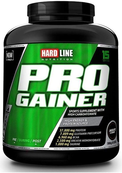 Hardline Pro Gainer Karbonhidrat Tozu - Çilek Aromalı, 3000 gr fiyatları