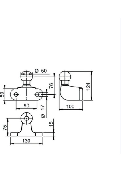 Flanşlı Çift Amaçlı Çeki Demiri modelleri