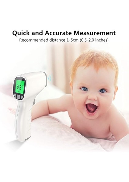 FR202 Kontaktlos Stirnthermometer – Kızılötesi Ateş Ölçer, Dijital Anında Ölçümü, Fieberalarm – Bebek, Yetişkinler Için Uygundur ve Yüzey Gri indirimleri