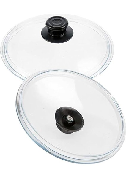 Tencere ve Tavalar Için Cam Tencere Kapağı Yüksek Isıya Ocak + Fırına Dayanıklı Pyrex Cam Kapak
