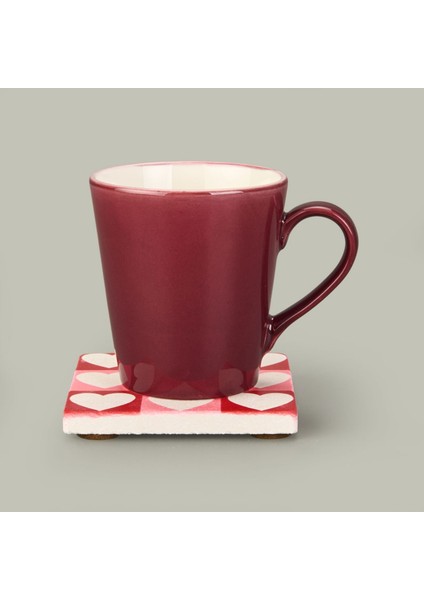 Kitchen Kalpli Taş Bardak Altlığı - Renkli - 10X10 cm fiyatları