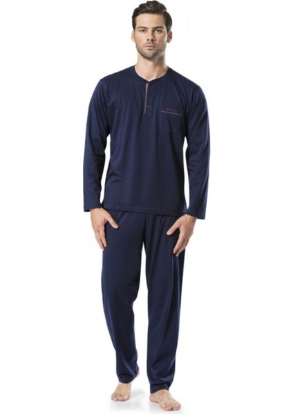 Erkek Ev Giyim %100 Pamuklu Pijama Takımı L1.PC.004.12.16
