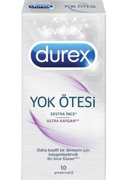 Durex Yok Ötesi Ultra Kaygan Prezervatif 10 Lu