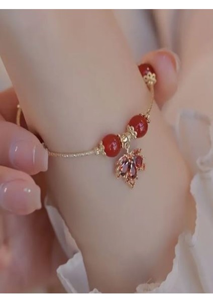 Kırmızı Taşlı Bileklik fiyatları