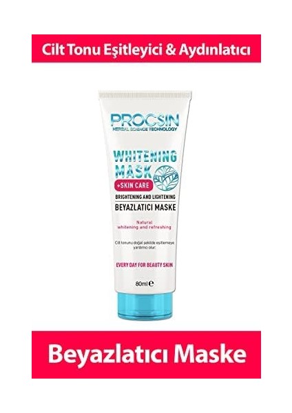 Procsın Beyazlatıcı ve Ton Eşitleyici Maske 80 ml
