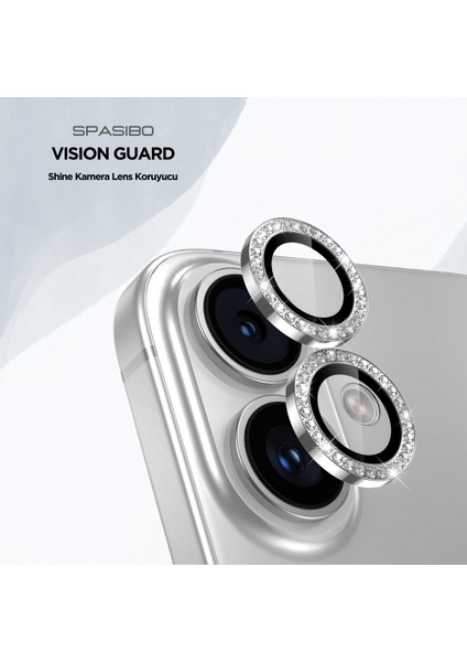 iPhone 17 Kristal Taşlı Kamera Lens Koruyucu | Anti-Reflective & Anti-Fog Özellikli Premium Koruma | Spasibo Vision Guard