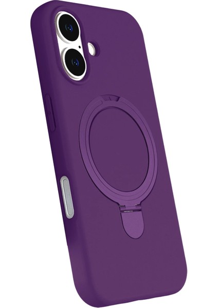 Nrzsnt Newface Apple Iphone 16 Regal Magsafe Standlı Kapak - Derin Mor fiyatları