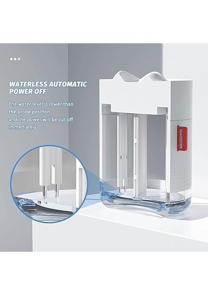 Nemlendirici 500ML Soğuk Nemlendiriciler A Nemlendirici Ultra Sessiz Nemlendirici Gece Lambası, USB Masaüstü Nemlendirici Su Otomatik Kapanma, Ev Bebek Odası Ofis Seya (Beyaz) Beyaz M indirimleri