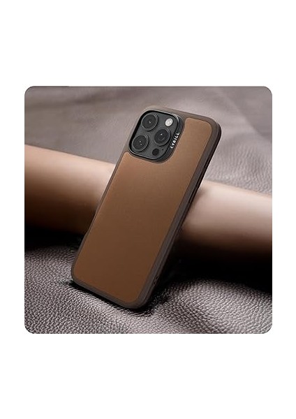 Ciel By Cyrıll iPhone 16 Pro Max ile Uyumlu Magsafe Kılıf Kajuk Mag Hava Kanalı Teknolojisi Askeri Sınıf Koruma Saddle Brown Vegan Deri Kapak - ACS08397 fiyatları