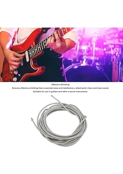 22 Awg Örgülü Kablo Gitar Teli, Kalaylı Bakır Malzeme, Etkili Gürültü Koruma, Gitar ve Müzik Aletleri Için Gitar Kablosu indirimleri