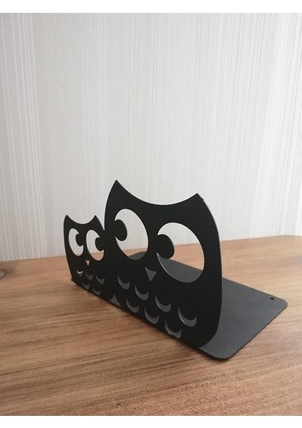 Dekoratif Baykuş Desenli Metal Kitap Tutucu fiyatları