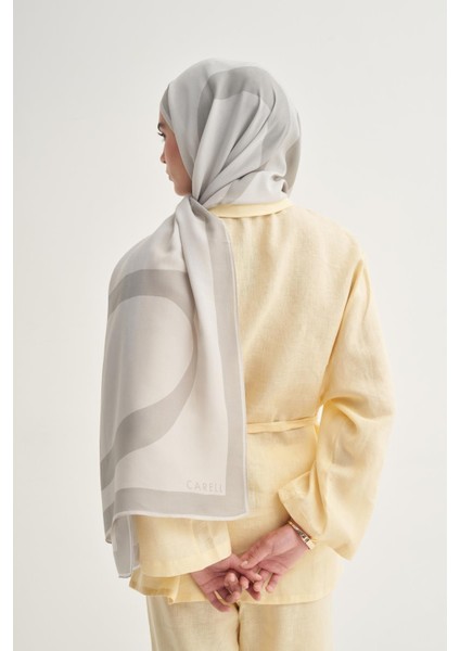 Linea Monogram Floş Şal Gri