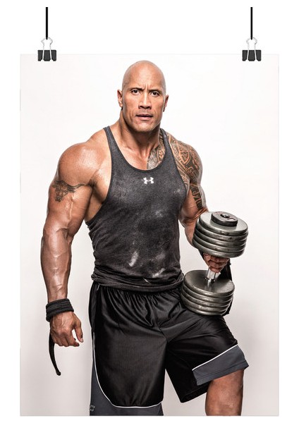 Dwayne Johnson Poster1 - Retro Duvar Dekoru