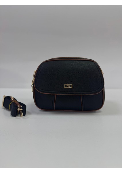 ,çok Gözlü ,şık siyah taba bayan Çapraz Çantası modelleri