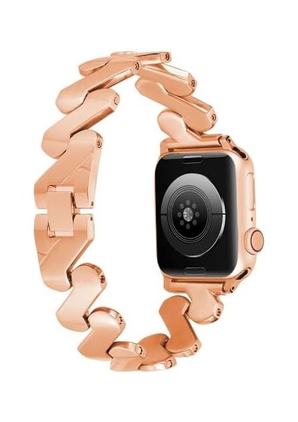 Ile Uyumlu 42MM Kordon Krd-80 Metal Strap Kayış Rose modelleri