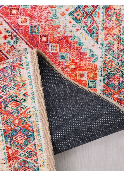 Otantik MDL892 Vintage Baskı Halı Silinebilir Yıkanabilir Salon Antre Mutfak Halı Yolluk modelleri