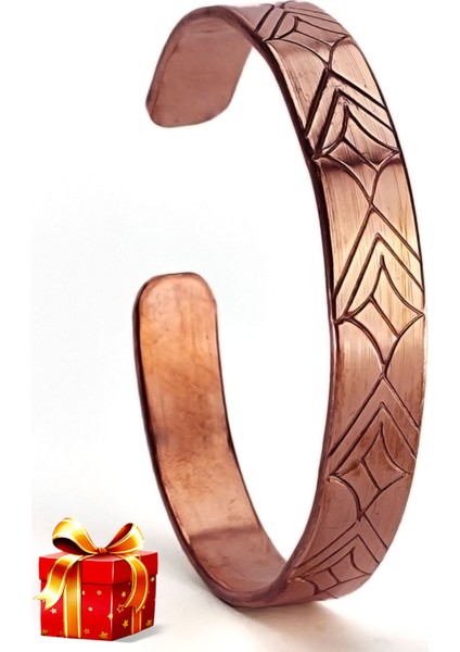 El Yapımı Ayarlanabilir Saf Bakır Bileklik, Bakır Bilezik BB-335