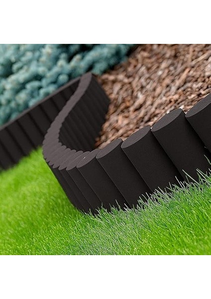 Garden Antrasit Gri Görünümlü Çim Bordürü 2.3 Metre Çim Ayırıcı fırsatları