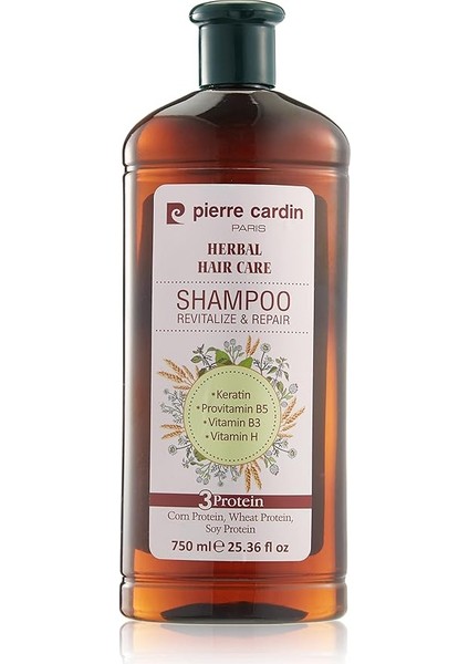 Cardin Herbal Onarıcı ve Canlandırıcı Etkili Bitkisel Şampuan (750 Ml)