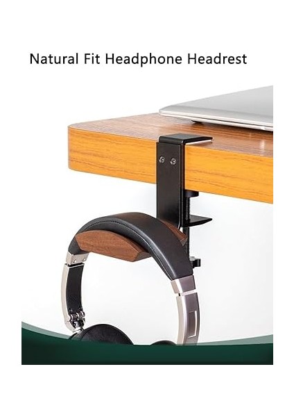 Kulaklık Tutucu, 6 cm Genişliğinde Ceviz Ağacından Baş Desteği, Kulaklık Standı, Kulak Üstü ve Oyun Için Ayarlanabilir Kıskaçlı Kulaklık Standı indirimleri