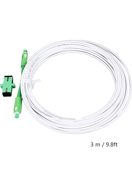 Sc - Sc Fiber Optik Internet Kablosu, Optik Modem Uzatma Kablosu Zırhlı Tek Modlu Sc Patch Kablo Ftth Fttb Ağları Için Fiber Optik Jumper (Sc 3 Metre / 9,8 Ft) fiyatları