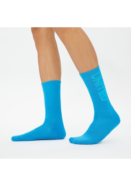 Unıted4 Unisex Mavi/turkuaz 3'lü Çorap fırsatları
