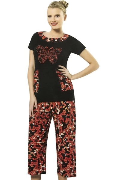 Hmd Kadın Kısa Kol Kapri Takım 50007