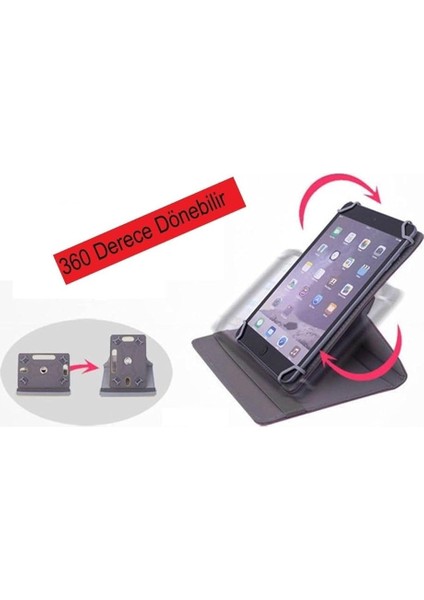 Via L40 10.4" Standlı Tablet Kılıfı+Nano Kırılmaz Ekran Koruyucu+Dokunmatik Kalem Siyah fırsatları