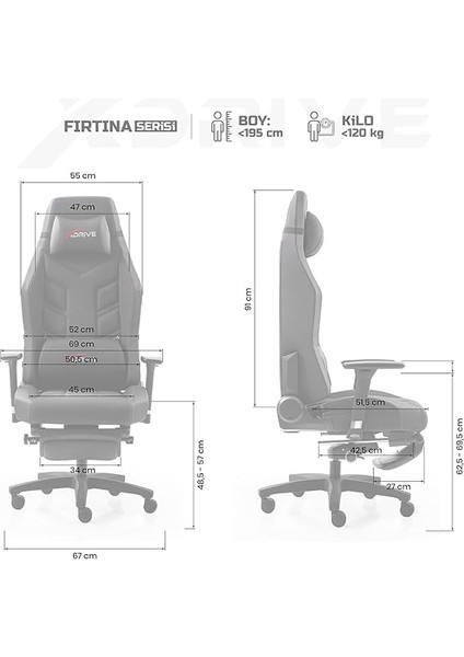Fırtına Profesyonel Oyuncu Koltuğu Ayak Uzatmalı Siyah fiyatları