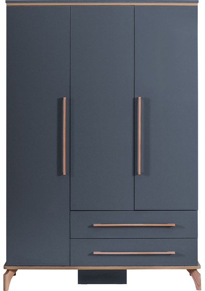 Gusto 3 Kapaklı 2 Çekmeceli Gardırop