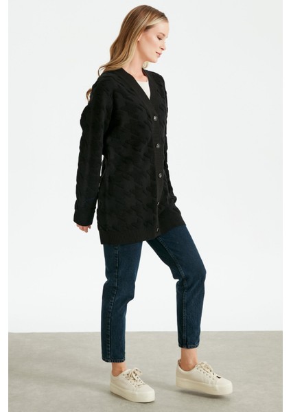 21504 Kazayaklı Havlu Örgülü Triko Hırka fiyatları