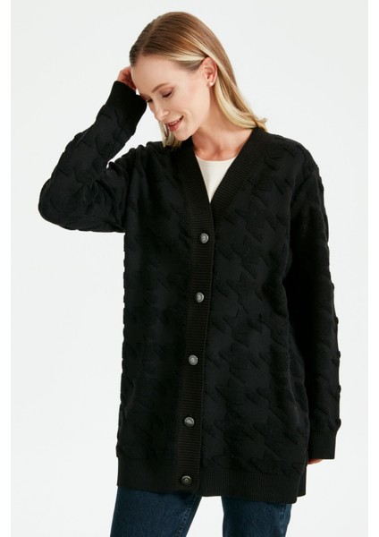 21504 Kazayaklı Havlu Örgülü Triko Hırka modelleri