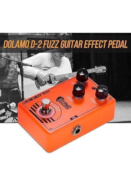 Gitar Için True Bypass ile Dolamo D-2 Fuzz Gitar Efekt Pedalı indirimleri