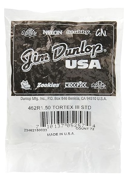 Dunlop 462P1.50 Tortex Iıı Oyuncu Paketi (12'li Paket) fırsatları