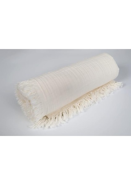 Müslin Bebek Battaniyesi, Erkek & Kız Bebekler Için Nefes Alabilen Cilt Dostu Bebek ve Çocuk Battaniyesi, UNISEX,%100 Pamuk, 4 Katlı Organik Bebek Battaniyesi 110”X 110” (Ekru) fırsatları