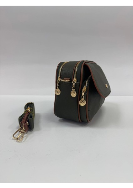 ,çok Gözlü , haki taba bayan Çapraz Çantası indirimleri