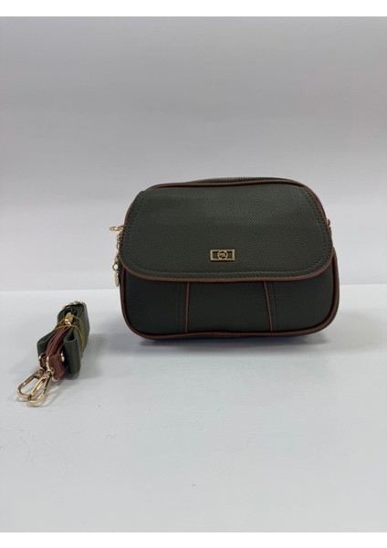 ,çok Gözlü , haki taba bayan Çapraz Çantası