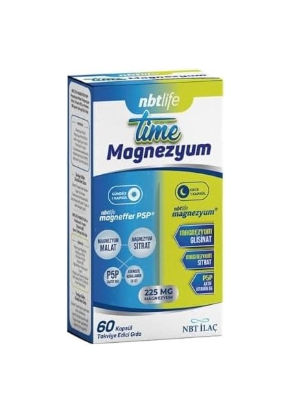 Nbt Life Time Magnezyum 60 Kapsül
