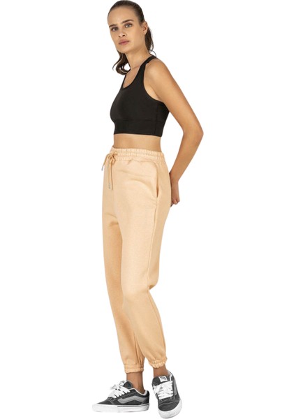 Yüksek Bel Kadın 3 Iplik Şardonlu Kışlık Eşofman Altı Bilek Boy Spor Eşofman Alt modelleri